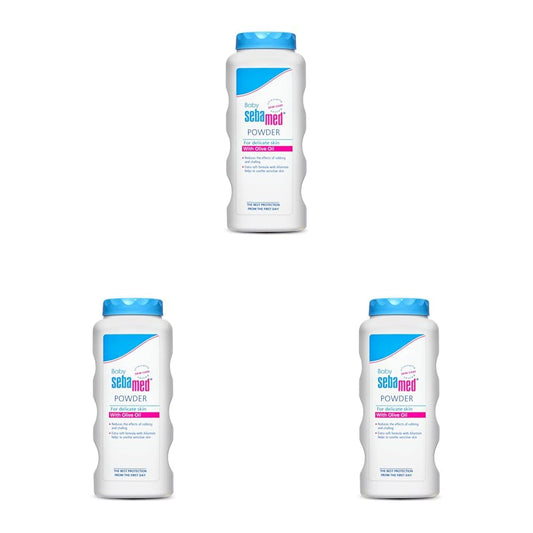 Sebamed Baby Powder| Olive Oil, Allantoin|100 gm (Pack of 3)