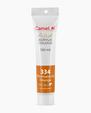 Camel Camlin Kokuyo Permanent Orange Artist Acrylic Color-120 ML