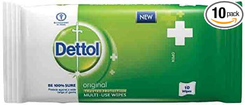 Dettol Wipes - Multiuse, 10 Piece Pack