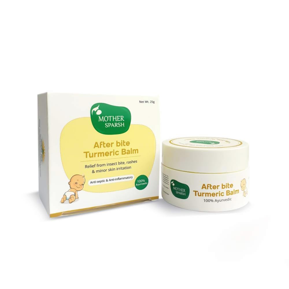 Mother Sparsh 99% Pure Water Baby Wipes, 72pcs with Afterbite Turmeric Balm for Babies 25g