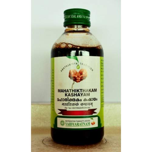 VAIDYARATNAM Mahathikthakam Kashayam Ayurvedic Products, 200 ml