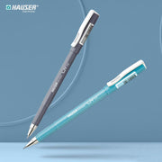 Hauser UV Gel Pen Wallet Pack | Ensures Smoothness & Durability | Waterproof Ink for Smooth & Smudge Free Writing | Black Ink, Pack of 20 Pens