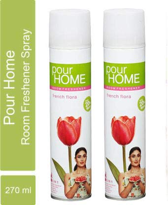 Pour Home Room Freshener French Flora + French Flora 270 Ml (Pack of 2) Spray