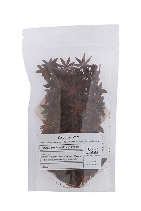 NatureVit Star Anise (Chakri Phool) 1Kg | Premium Whole Spice | Strong Aroma & Bold Flavor | Imported from Vietnam | Ideal for Indian Cooking, Masala Chai & Ayurvedic Use