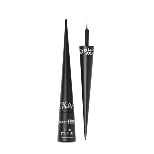 INSIGHT Professional Matte Liquid Eyeliner | Super Long Lasting | Intense black| Bold Finish| Quick Dry| Smudgeproof - 3g