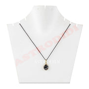 ASTRODIDI Black Sulemani Hakik Stone Pendant in Panchdhatu with Lab Certificate for Men and Women Also Known as Aqeeq, Black Akik, Kala Haqiq Agate Gemstone