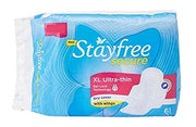 Stayfree Secure XL Ultra Thin Sanitary napkins with Wings, 6 Count [Pack of 3]