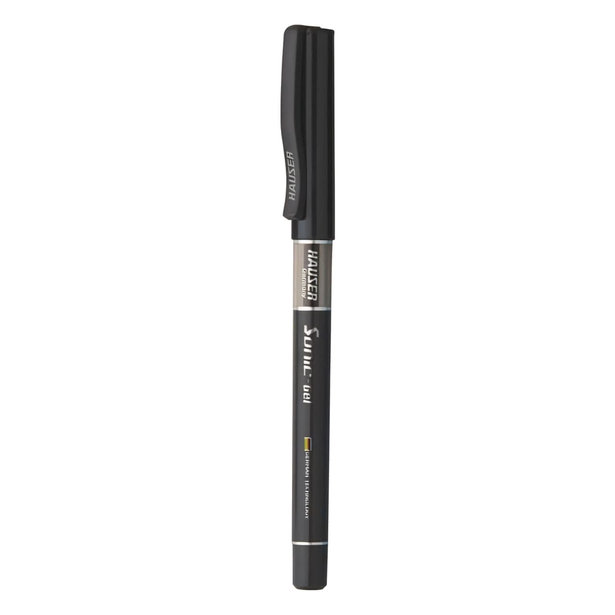 Hauser Sonic X Gel Pen-Waterproof Ink- Pack of 30 (Blue-20, Black-5, Red-5)| Low Viscosity Ink For Smooth & Break-Free Writing| Ergonomic Comfortable Grip For Long Writing| Sturdy Body & Refillable