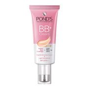 Pond's BB+ Cream Ivory Instant Spot Coverage + Light Makeup Glow Vitamin Enriched Foundation SPF 30 PA+++ 30g & Pond's Light Moisturiser Cream 100ml