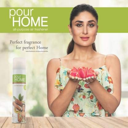 Pour Home Room Freshener Sacred Sandal 270 Ml (Pack of 2) Spray