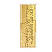 Diviniti 24K Gold Plated Gayatri Mantra Bookmark with Tassel String | Premium Religious Book Marker | Hindu Spiritual Gift for Prayer, Bhagavad Gita & Devotional Reading | Size 10 x 4 cm