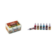 Camel Camlin Kokuyo Fabrica Acrylic Ultra Colors - 10ml Each, 6 Shades Solvent Based Glass Color - 20ml Each, 5 Shades