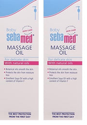 Sebamed Baby Massage Oil 150 ml| With Soya Oil|Non- greasy|Ideal for newborn | (Pack of 2)