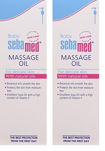 Sebamed Baby Massage Oil 150 ml| With Soya Oil|Non- greasy|Ideal for newborn | (Pack of 2)