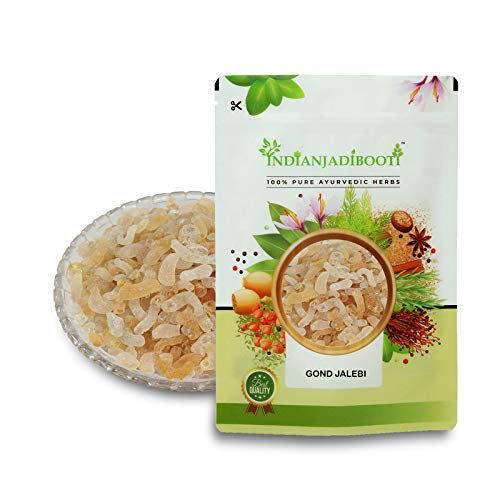 IndianJadiBooti Gond Jalebi, 250 Grams Pack, Seeds