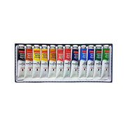 Camel Paint Brush Series 66 - Round Synthetic Gold, Set of 7 & Camel Artist's Water Color - 20Ml Each, 12 Shades