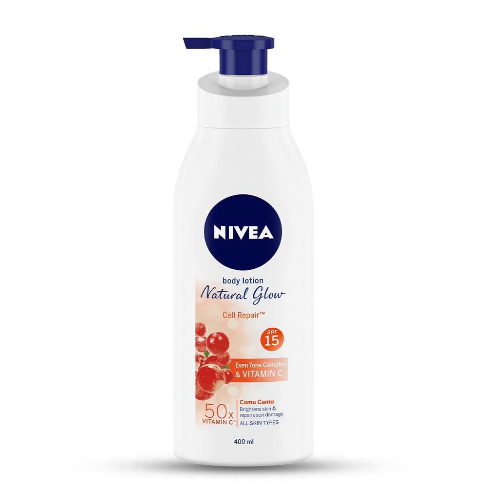 Nivea EXTRA WHITENING CELL REPAIR BODY LOTION (400 ML) PACK OF 2 (WITH 2 MILK DELIGHTS (800 ml)