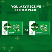 Dettol Original Bathing Soap Bar with 12hr Germ protection (1000gm) | Kills 99.99% Germs, 125g (Pack of 8)