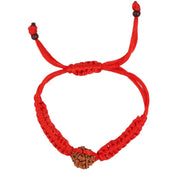 ASTRODIDI Nepali 6 Mukhi Rudraksha Beads Bracelet in Red Thread | Original Six Face Rudraksh Handmade Bracelet | Unisex Design for Men Women Boys and Girls