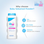 Sebamed Baby Powder| Olive Oil, Allantoin|100 gm (Pack of 5)