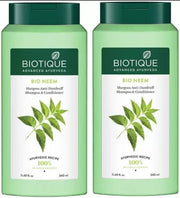 BIOTIQUE BIO NEEM Margosa Anti-Dandruff Shampoo & Conditioner (680 ml)