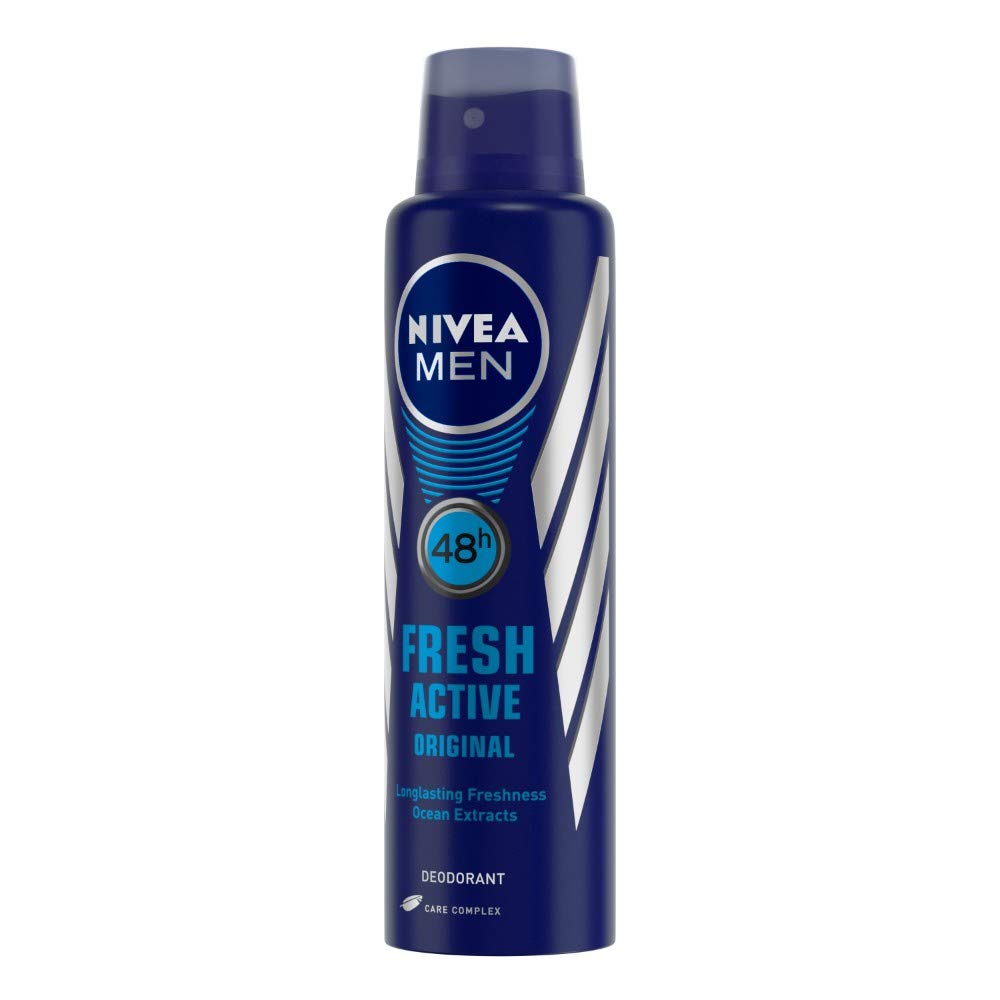 NIVEA Fresh Buy 2 Active Deodorant For Men, 150ml & Get 1 Free NIVEA Protect Care Deodorant For Men, 150ml