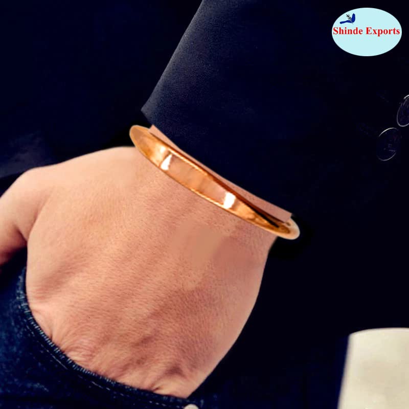 SHINDE EXPORTS pure copper kada for men/copper kada/copper bracelet for men pure