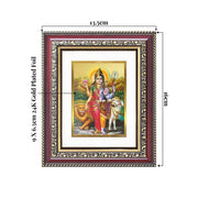 DIVINITI Ardhnarishwara 24K Gold Plated Foil Wall and Tabletop Photo Frame for Home Décor, Puja Room, Luxury Gifting | DG Frame 105 S1 (16x13.5 CM)