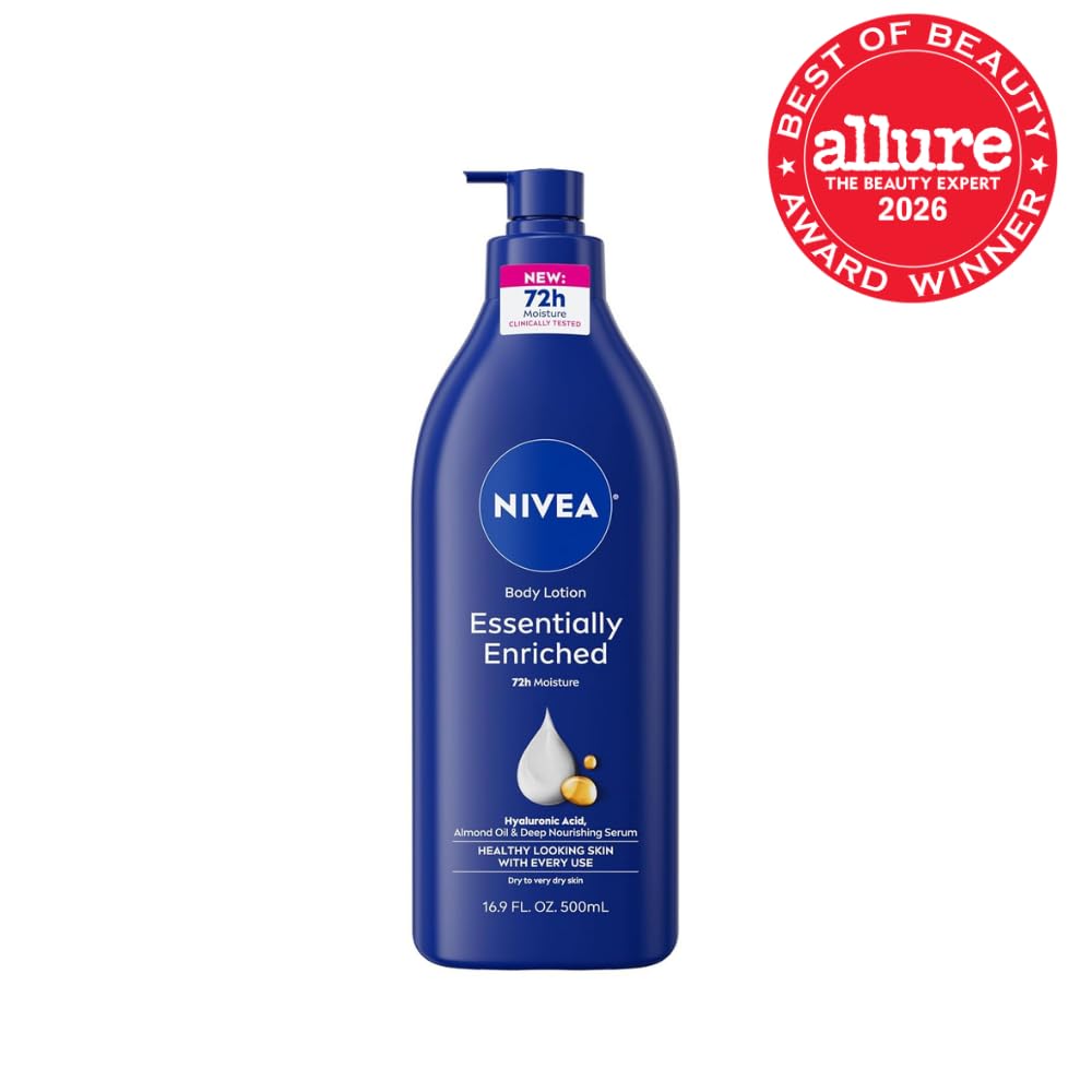 Nivea Essentially Enriched Daily Lotion for Dry to Very Dry Skin 500 ml(16.9 Fluid Ounce)