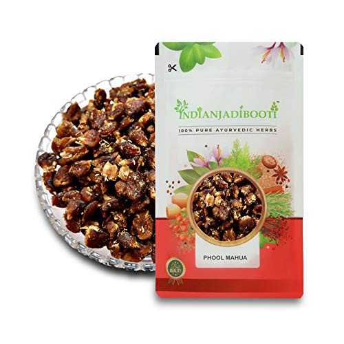 IndianJadiBooti Mahua Flower (Madhuca Longifolia) - Dried Mahwa/Mohwa - Natural Sweetener & Energy Superfood - Sun-Dried & Cleaned - 250gm
