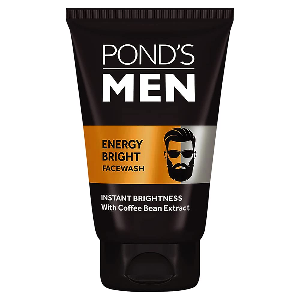 POND's Light Cream Moisturiser 100Ml& Men's Energy Bright Anti-Dullness Facewash With Coffee Bean, 100 G