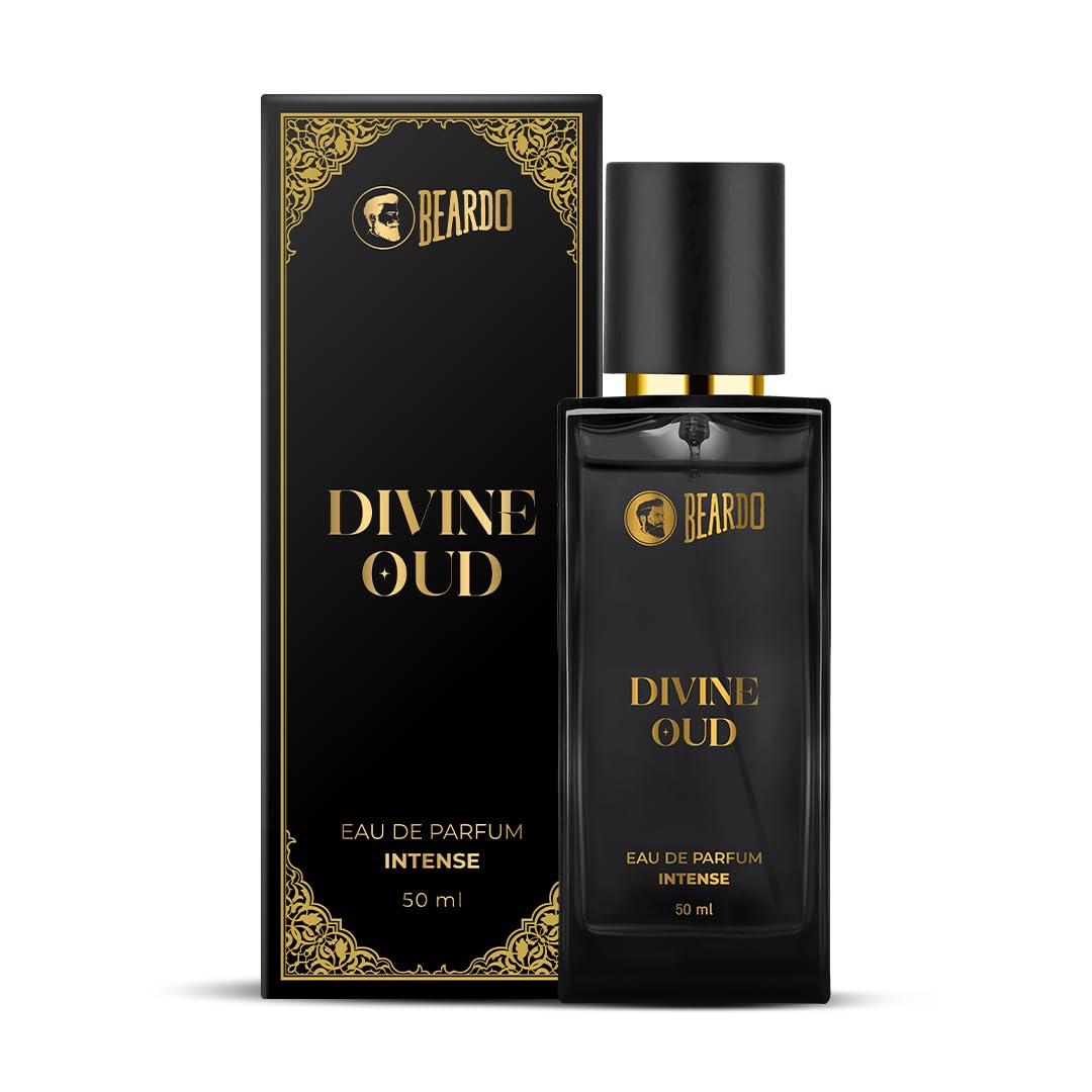 Beardo Divine Oud Eau De Parfum for Man, 50ml | Long Lasting Fragrance | Perfume For Man | Woody, Spicy & Oud | Gift For Men | Husband | Boyfriend