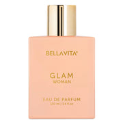 Bella Vita Luxury Women Eau De Parfum Wood Scent Spray Gift Set 4X20 Ml & Glam Women Eau De Parfum Perfume For Her With White Honey & Virginia Cedar Scent, 100 Ml