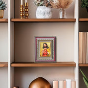 DIVINITI Jesus Christ 24K Gold Plated Foil Wall and Tabletop Photo Frame for Home Décor, Prayer Room, Luxury Gifting | DG Frame 105 S1 (16x13.5 CM)