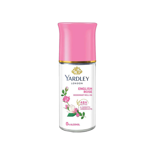 Yardley London English Rose Anti Perspirant Deodorant Roll On for Women, 50ml