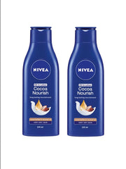 Nivea Unisex Set of 2 Cocoa Nourish Oil Body Lotion