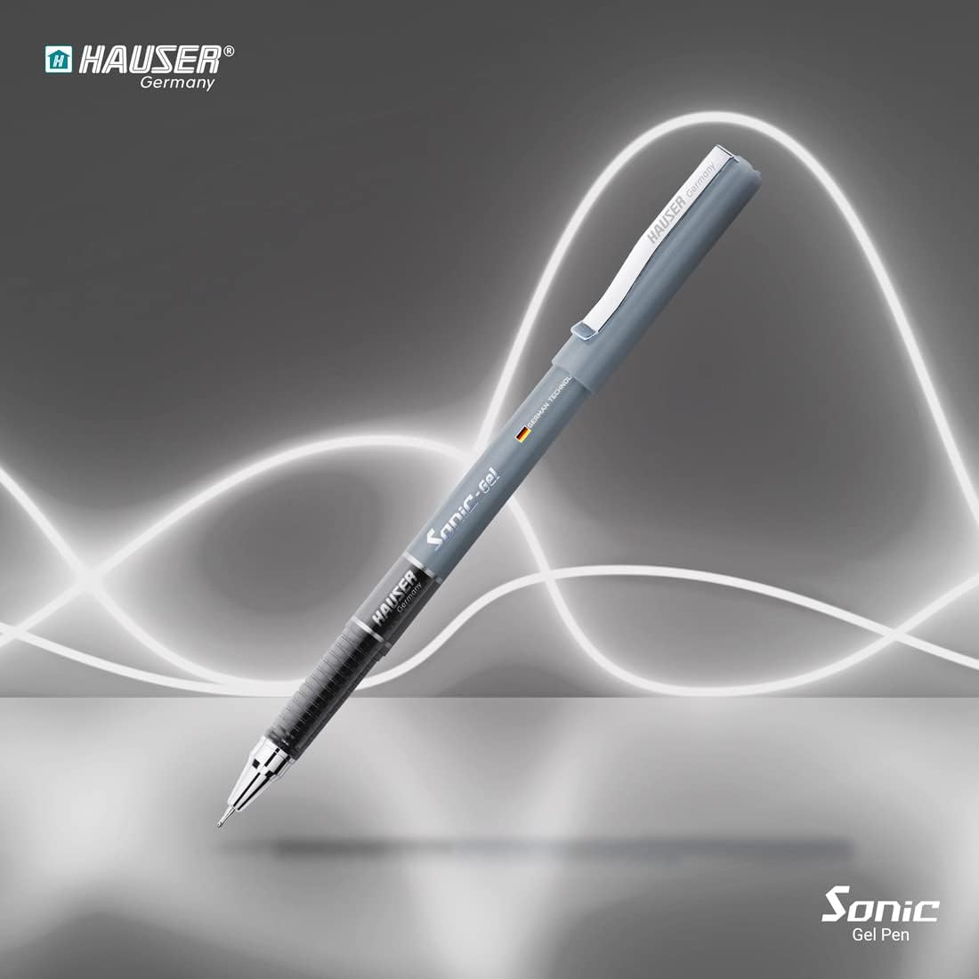 Hauser Sonic Gel Pen Black Pack of 40