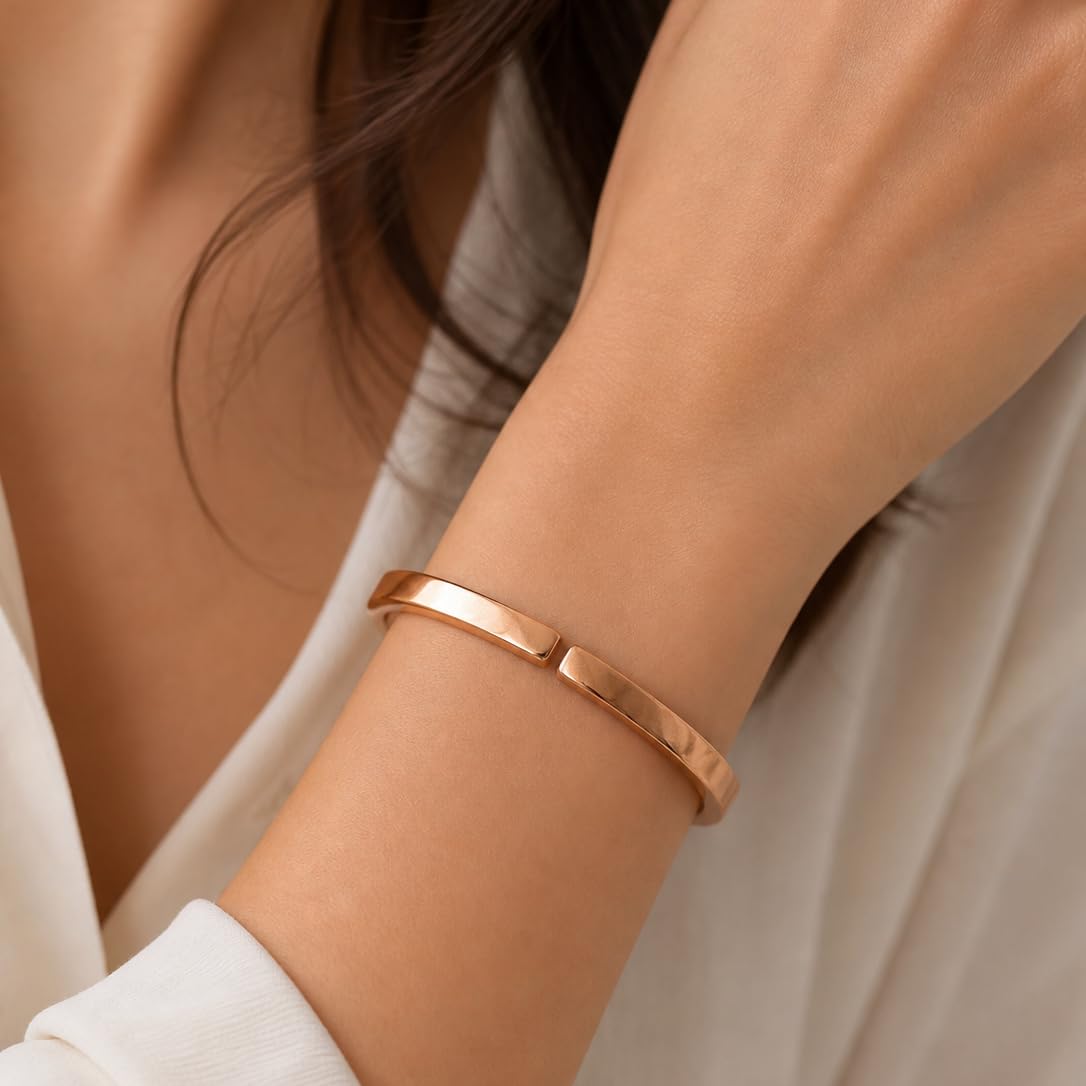 SHINDE EXPORTS heavy pure copper bracelet cuff kada bangle for women men