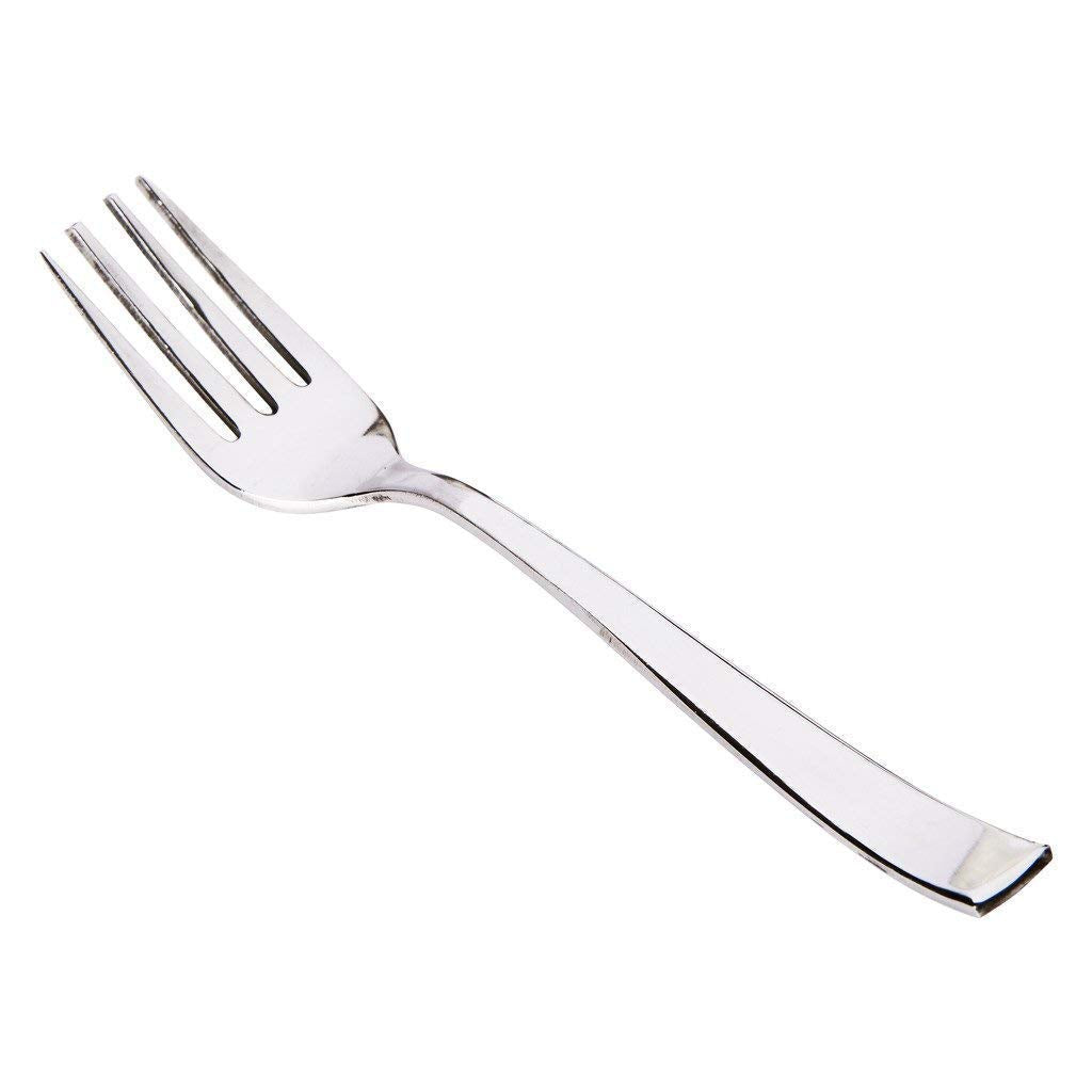 Parage 12 Pieces Stainless Steel Dinner Forks Set for Home & Kitchen, 15.5 cm Long, Fruit Fork for Dining Table, Dining Tableware Cutlery Set, Silver