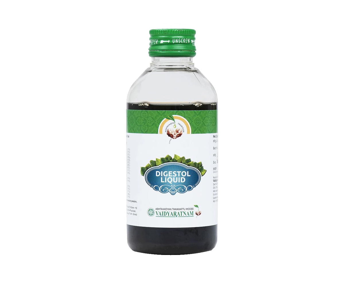 Digestol Liquid | Ayurvedic Digestive Tonic for Gas, Acidity, Bloating & Indigestion Relief | Herbal Formula with Jeeraka & Ginger by VAIDYARATNAM