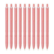 Hauser XO RT Retractable Ball Pen | Sleek Matt Finish Pastel Shade Body & Minimalistic Design | Low Viscosity Ink With Ultra Durable Tip | Red Ink, Pack Of 10