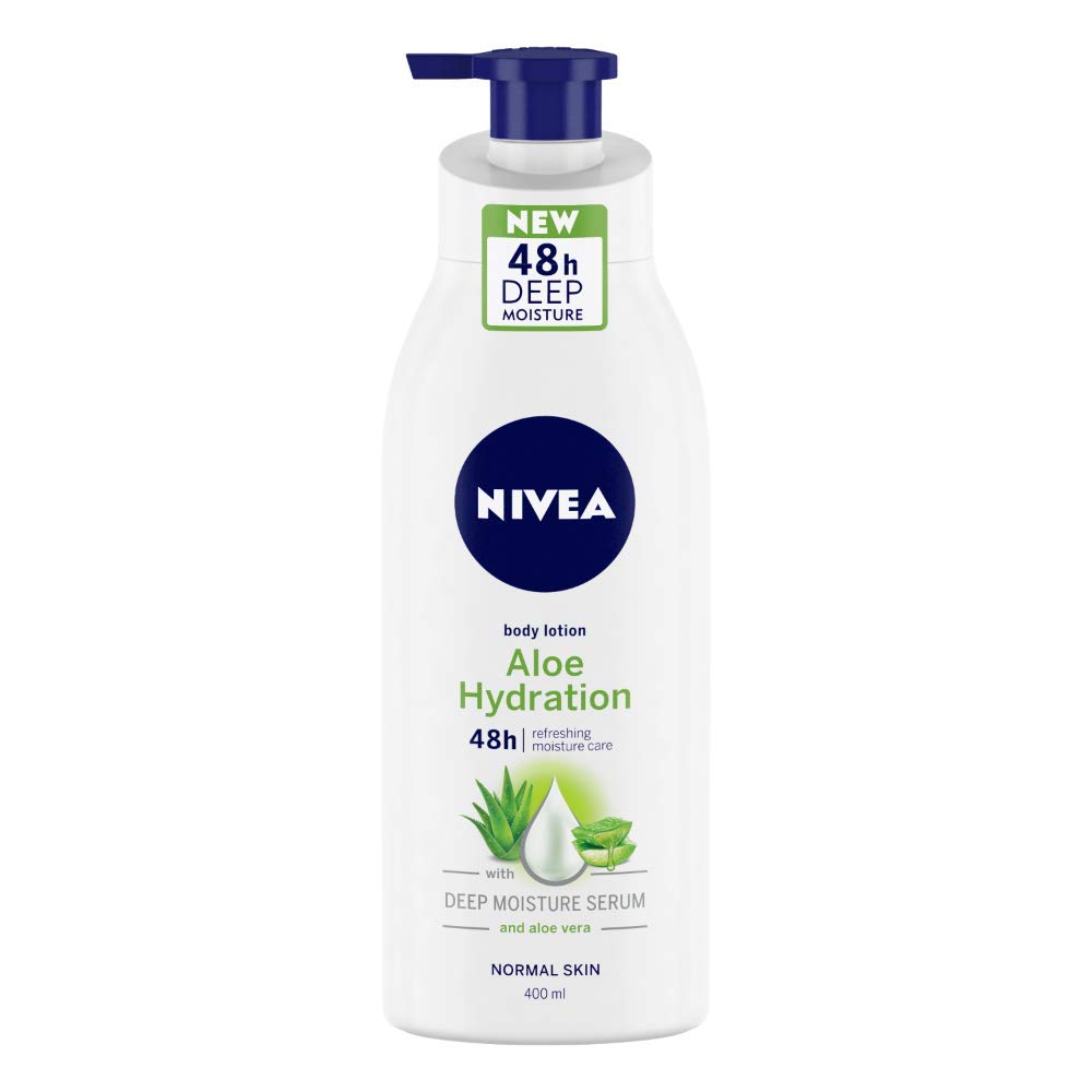 NIVEA Aloe Hydration Body Lotion, 400ml & NIVEA Aloe Hydration Body Lotion, 200 ml (Pack of 2)