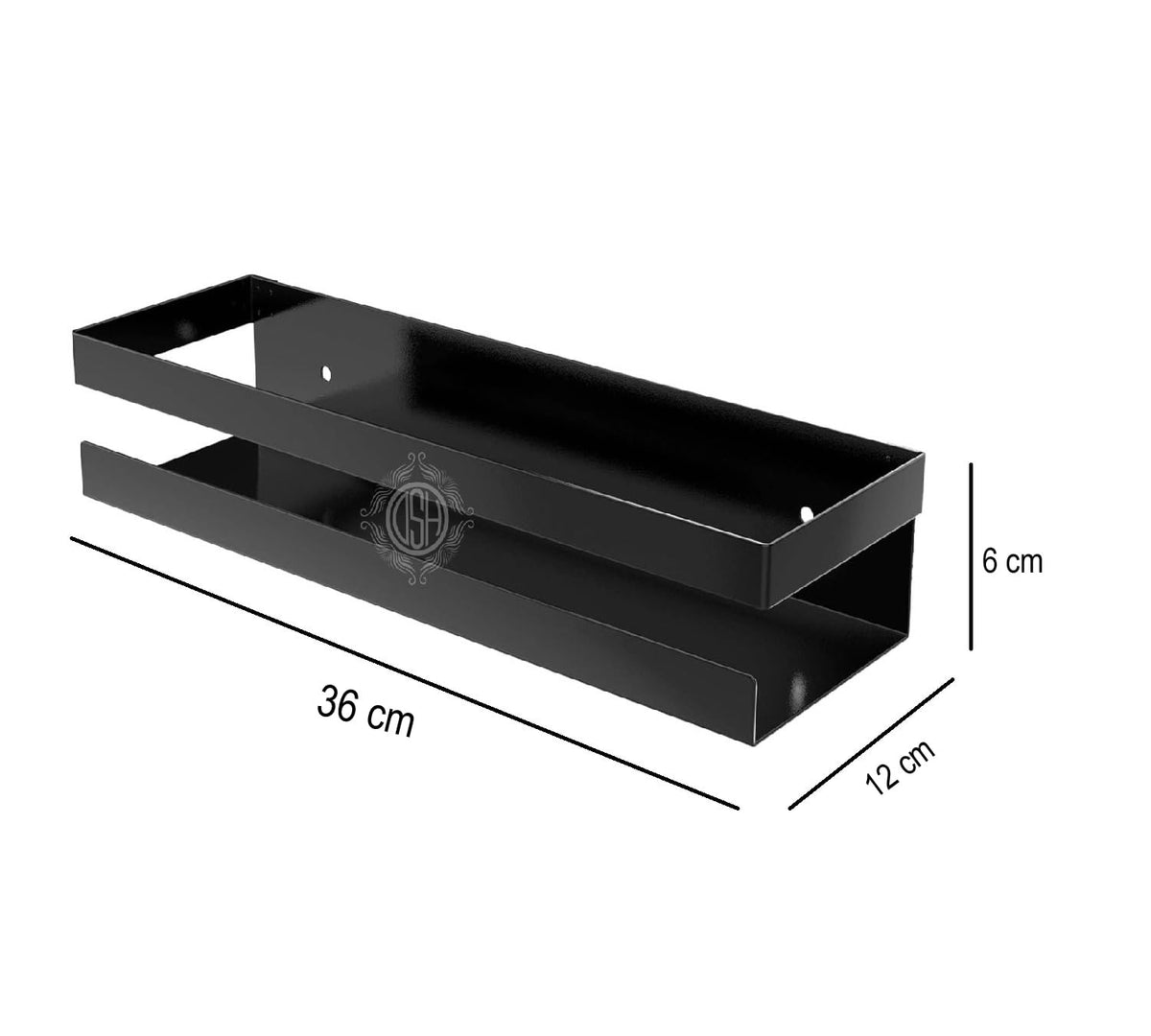 DSH Metal Wall Mounted Multi-Purpose Shelf and Rack for Living Room Bedroom Kitchen Space Saving Bathroom Organizer Shelf. (Pack of 1)