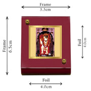 DIVINITI 24K Gold Plated Religious Car Dashboard Frame | Premium God Idol Frame for Car, Home Mandir & Office Table | Spiritual Gift, Decorative Showpiece | Mehndipur - Balaji