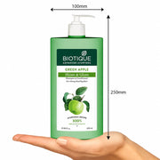 Biotique Green Apple Shine & Gloss Shampoo & Conditioner| Promotes Healthy, Shiny and Glossy Hair | Nourishes Scalp | Makes Hair Soft & Smooth |100% Botanical Extracts| All Skin Types | 650ml