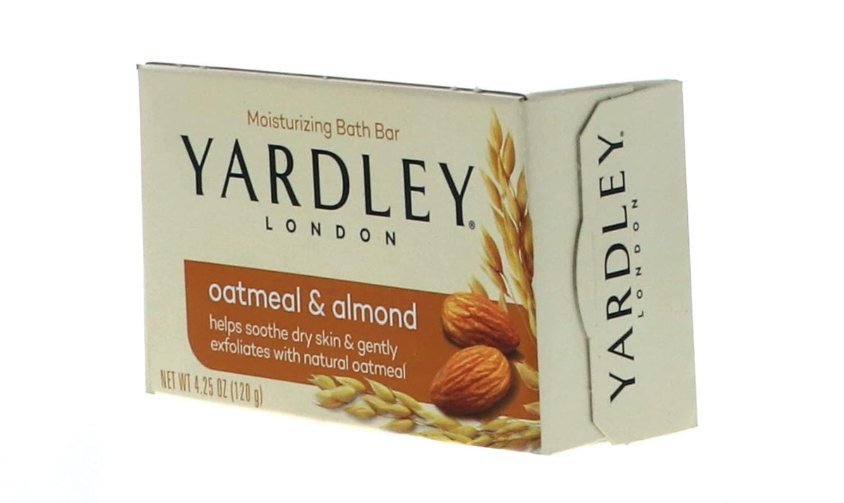Yardley of London Naturally Moisturizing Bar Soap Oatmeal & Almond 4 /pack