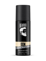 Beardo DON MOST WANTED Perfume Body Spray for Men, 120ml | No Gas Deo Body Spray For Men | Deodorant | Aqua, Citrus Musk Notes | Mens Perfume Long Lasting | Gift for men | Gift For Friends