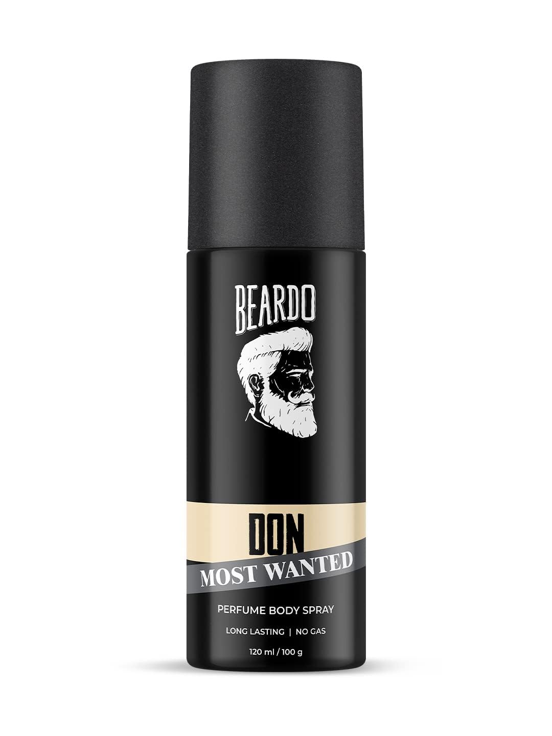 Beardo DON MOST WANTED Perfume Body Spray for Men, 120ml | No Gas Deo Body Spray For Men | Deodorant | Aqua, Citrus Musk Notes | Mens Perfume Long Lasting | Gift for men | Gift For Friends