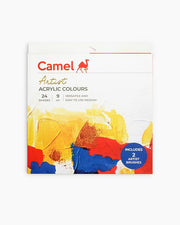 Camel Artist Acrylic Colours Set, 24 Shades, 9 ml Each