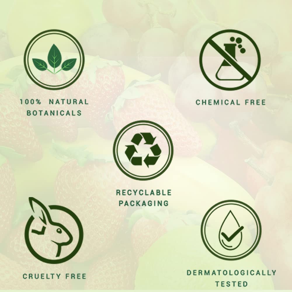 Biotique Fruit Brightening Face Wash| Ayurvedic and Organically Pure| Advanced Swiss Technology |100% Botanical Extracts| Suitable for All Skin Types | 200mL (Pack of 4)
